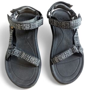 TEVA Hurricane Women’s Sandals 10 Hiking Active Black Print